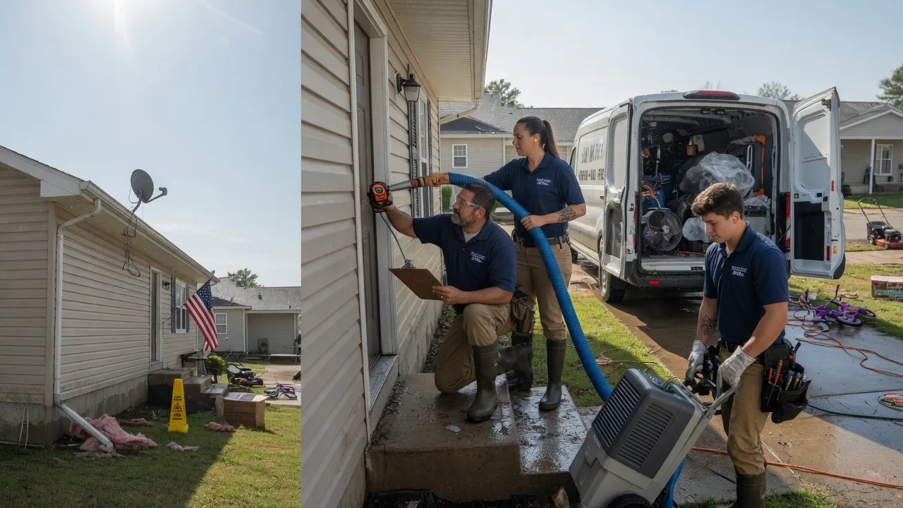 Ceiling Water Damage Restoration in Blanchard, ND near me